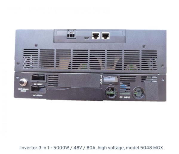 Invertor 3 in 1 5000W 48V 80A high voltage model 5048 MGX 2