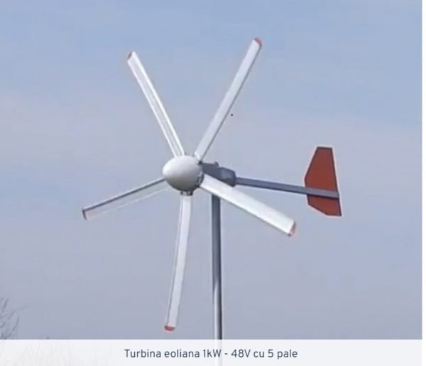 Turbina eoliana 1kW 48V cu 5 pale 2